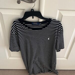 Polo by Ralph Lauren Men’s Black Striped Top